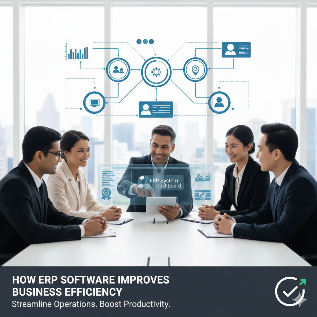 ERP software improves business efficiency